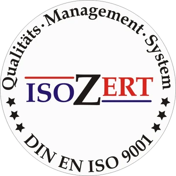 ISOZERT – Qualitätsmanagementsystem zertifiziert nach DIN EN ISO 9001